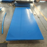 Plaque en UHMWPE bleue résistante à l'usure et aux chocs, revêtement en plastique UHMWPE pour la doublure des chutes et des trémies de machines minières