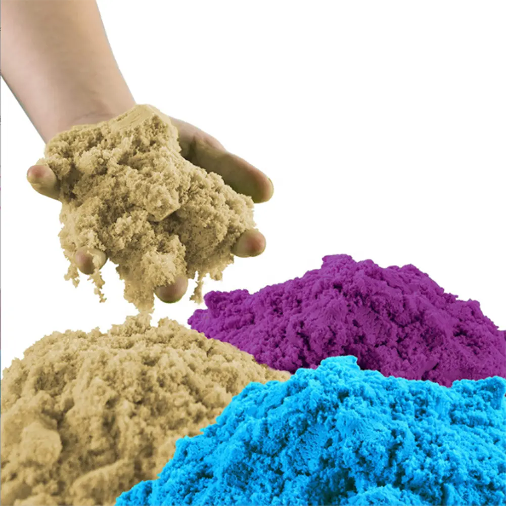 Fornitore di fabbrica a buon mercato Magic Air Space Cotton Sand pacchetto personalizzato resiliente Sand Modeling Fluffy Sand Kit Toys for Kids