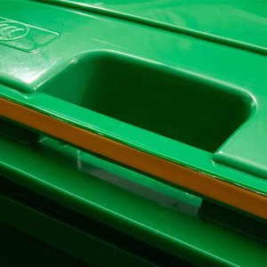 Longbang dày Extra-lớn đứng rác Trạm trung chuyển bánh bao phủ 660L HDPE Thùng rác ngoài trời có thể - Product Image 6