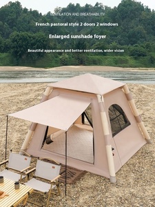 <span class=keywords><strong>Set</strong></span> completo di tenda a cupola gonfiabile istantanea per 4-5 persone con pompa manuale One Touch Setup Air Shelter per famiglie in campeggio - Product Image 2