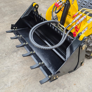 COUGARS Godet multifonction 4 en 1 pour mini-chargeuse compacte, avec grappin et lame de bouteur, ouverture à 106 degrés, logo personnalisé OEM - Product Image 3