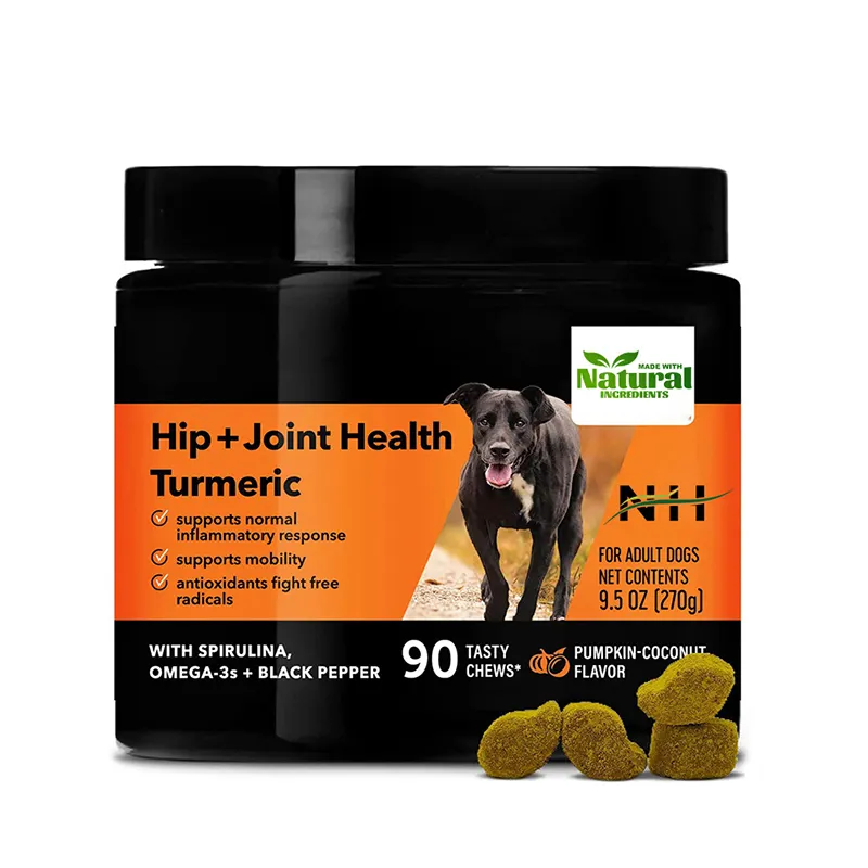 OEM/ODM Turmeric Health Care Chews for Dogs Supports Dog Joint Health Chewable Tablets