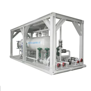 China Soepeler Vloeibare Gas Separator/2 Fase Separator/Solid Liquid Separator Met Skid