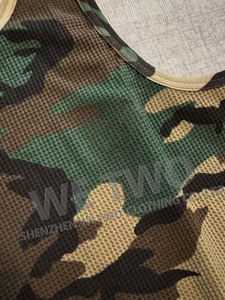Camiseta sin mangas de camuflaje <span class=keywords><strong>t</strong></span>áctico de gran tamaño con estampado Dtg de punto de gofres, ropa de calle personalizada, camiseta sin mangas para hombre - Product Image 3