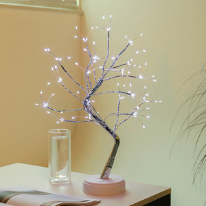 108 Đèn <span class=keywords><strong>Led</strong></span> Dây Đèn Cây Giáng Sinh Lấp Lánh Cảm Ứng Đèn Bàn Usb Rgb Trang Trí Nhà Cửa Đèn Ngủ Cây - Product Image 3