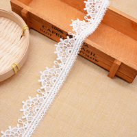 Vente en gros Coton français blanc personnalisé Broderie Venise Dentelle Garnitures pour Robes Vêtements