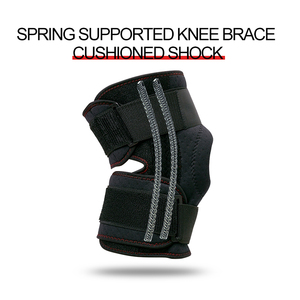 Supporto <span class=keywords><strong>per</strong></span> <span class=keywords><strong>Ginocchio</strong></span> in Neoprene con Rotula Aperta, Fascia Compressiva Regolabile con Stabilizzatori Laterali a Molla - Product Image 4