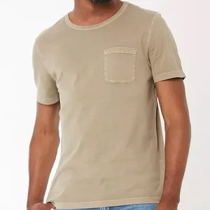 Mens Áo Phông Cotton Hữu Cơ T Áo Sơ Mi Cho Nam Giới Ngắn Tay Áo Bán Buôn Áo Phông Áo Sơ Mi Tự Nhiên Unisex T-Shirt Với Túi