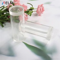 Tube en acrylique fileté écologique avec couvercle en polycarbonate