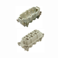 Conectores de Latón Macho/Hembra de Alta Resistencia, Módulos Insertables con Tornillo, IP67, 690V, 35A, Serie HSB Automotriz