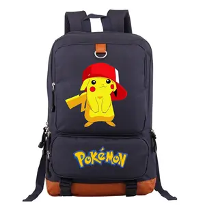 UFOGIFT sac à dos de haute qualité avec dessin animé Pika, sac à dos pour ordinateur portable, sac d'école à motif pokémon