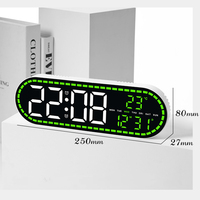 Reloj Despertador Digital Multifunción Personalizado con Temperatura, Reloj Digital LED con Pantalla Grande, Relojes de Mesa Inteligentes