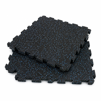 Dalles de sol emboîtables en caoutchouc souple EPDM antidérapantes pour aires de jeux intérieures et extérieures, tapis de sol pour salle de sport avec absorption des chocs et imperméables
