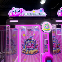 Machine à griffes métallique géante Star Animes à monnayeur pour usage commercial, salles d'arcade, centres commerciaux - Jeu solo