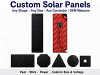 Panel Solar Redondo Personalizado de ETFE de 0.5W-20W, Celda Solar Monocristalina de Alta Eficiencia para Dispositivos IoT de Exterior