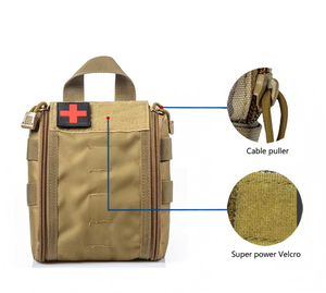 户外战术 Molle 止血带急救包袋 - 便携式迷彩 EDC 医疗救生包，适合山地自行车骑行 - Product Image 4