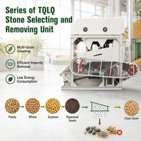 Équipement de nettoyage de céréales clé en main avec protection par rouleaux en caoutchouc TQLQ100 4000-5000kg/h pour usine céréalière commerciale ISO9001