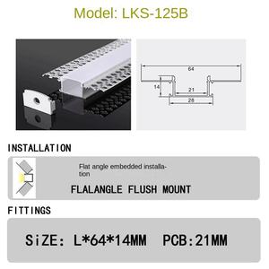 L'extrusion linéaire légère de LED achemine le radiateur flexible de silicone d'installation extérieure de bâti de profils en aluminium industriel - Product Image 2