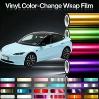 Film adhésif vinyle pour changement de couleur de voiture, support PET, sans bulles, avec technologie Air Release pour covering automobile, vert avocat
