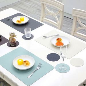 Juego de Manteles Individuales y Posavasos de PVC Premium, Resistentes al Agua y al Calor, para Decoración de Comedor, Cocina y Restaurante - Product Image 2