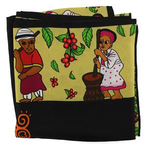 بيع بالجملة عصابات طباعة فنية أصلية مربعة للنساء من الحرير وشاح مخصص طباعة رقمية مزدوجة الجانب - Product Image 6