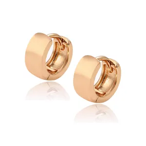 Brincos de gancho de ouro, brincos banhados a ouro 18k, moda feminina, 99078