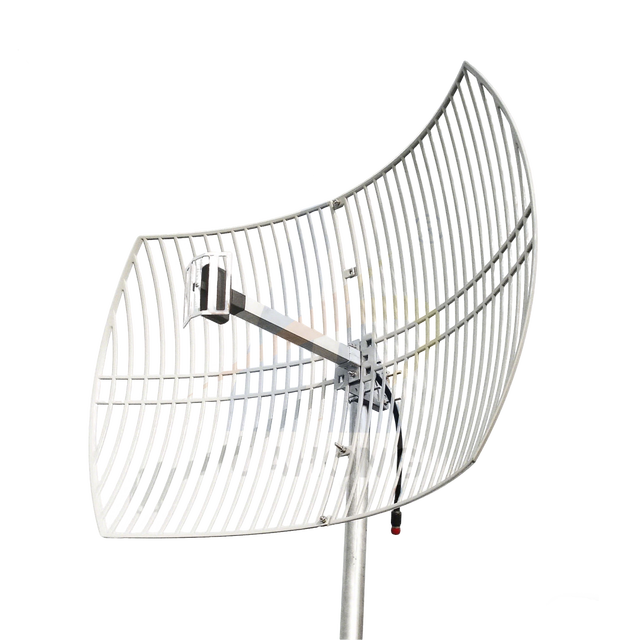 Outdoor 20dBi Wifi Wilmax 2.4G 3G 5.8G Aluminum Alloy Grid Parabolic Antenna