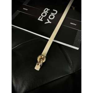 Fiori Knitted Buckle <b>Thin</b> Women's Belt D <b>Ring</b> Alloy Casual Style - Product Image 2