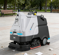 Robot Pembersih Cerdas 32-Line 3D LiDAR Algoritma Omni-AI yang Dikembangkan Sendiri Dikendalikan Aplikasi Pengisian Otomatis Daya Hisap 115kg