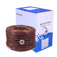 Kabel Ethernet Cat5e UTP 24AWG Konduktor Tembaga/CCA 305m/1000m Kecepatan Tinggi Bersertifikasi CE/ROHS