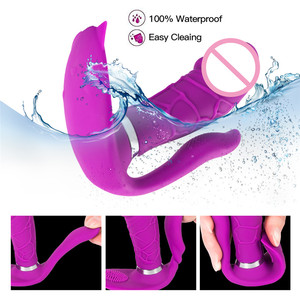 Erkekler kadınlar çiftler yapay penis titreşimli prostat masaj aleti uzaktan kumandalı giyilebilir klitoral g-spot seks Tois külot vibratör - Product Image 5