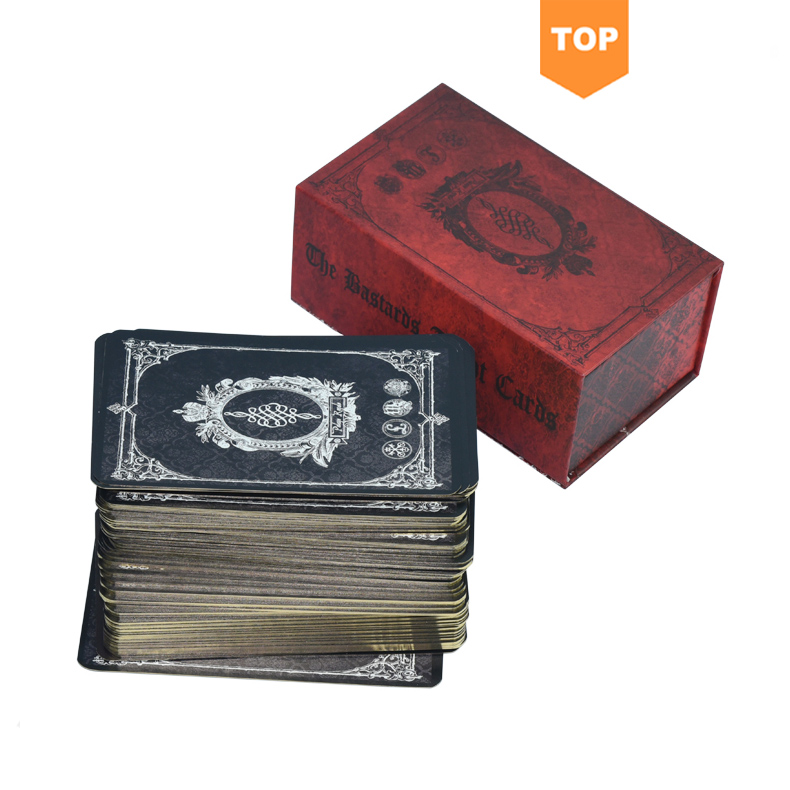 Высококачественные золотые позолоченные края для колоды Таро, оптовая продажа открыток для ТАРО с индивидуальным принтом и руководством