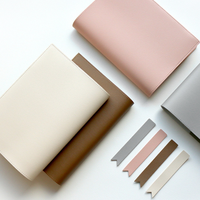 Housse de carnet simple en cuir PU, support de carnet remplaçable, protège-page portable pour carnet, étui de protection pour pages intérieures