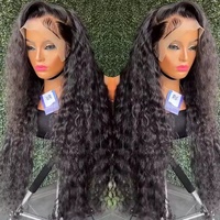 Perruque frontale en dentelle HD 13x6, cheveux humains bruts bouclés Pixie, sans colle, pré-épilée, prête à porter pour femmes noires