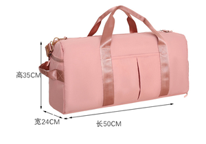 Sac de sport de grande capacité à logo personnalisé, sac de sport de plein air, sac de voyage imperméable pour femmes, sac de sport humide et sec - Product Image 6