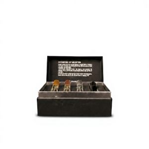 Boîte d'échantillons de parfum carrée en carton écologique de luxe avec logo personnalisé, gaufrage, boîtes rigides faites à la main (couleur personnalisée) - Product Image 1