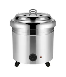 Commercial 10L 20L Soup Cook Kettle Warmer Stainless Steel Soup Warmer Pot Hotel Buffet Equipment Supplier
