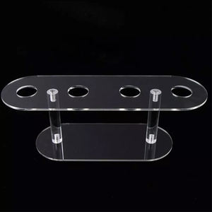 Bandeja de soporte de cono de helado acrílico de 4 agujeros personalizada de fábrica, soporte de exhibición de rollo de Sushi PMMA, estante organizador de superficie pulida - Product Image 3