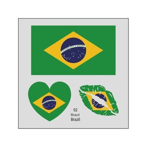 Nouveaux autocollants de tatouage modernes et minimalistes drapeaux États-Unis-Canada-Mexique 2026 pour les matchs de football, autocollants faciaux à transfert d'eau - Product Image 5
