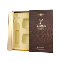 Cajas de Papel Rígido Personalizadas con Cierre Magnético para Botellas de Vino y Whisky, Diseño de Cajón Deslizable, Grabado en Cuatro Colores, Marca Personalizada