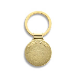 Hot Selling Simple Design Standard <b>Keychain</b> <b>Personalized</b> Epoxy Sticker Gold Metal <b>Keychain</b> - Product Image 4