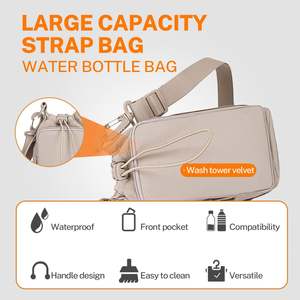 Porta Botella de Agua Resistente al Agua con Bolsillo para Teléfono y Correa Ajustable para Artículos Esenciales de Ejercicio al Aire Libre - Product Image 3