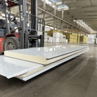 Panneau composite isolant en mousse de polyuréthane de 75 mm de style design contemporain pour entrepôts frigorifiques, entrepôts et hôtels