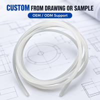 Tuyau en silicone translucide sur mesure, flexible et rond, pour applications d'équipement, fabrication OEM ODM, extrusion, usines en Chine et en Malaisie