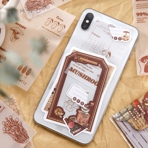 30 feuilles par paquet, notes autocollantes, série vintage, journal botanique vintage, fonds décoratifs DIY - Product Image 4