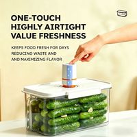 Récipient Alimentaire Hermétique 45L 65L Plastique Boîte Céréales pour Fruits Légumes avec Minuterie Compte-gouttes et Tasse à M