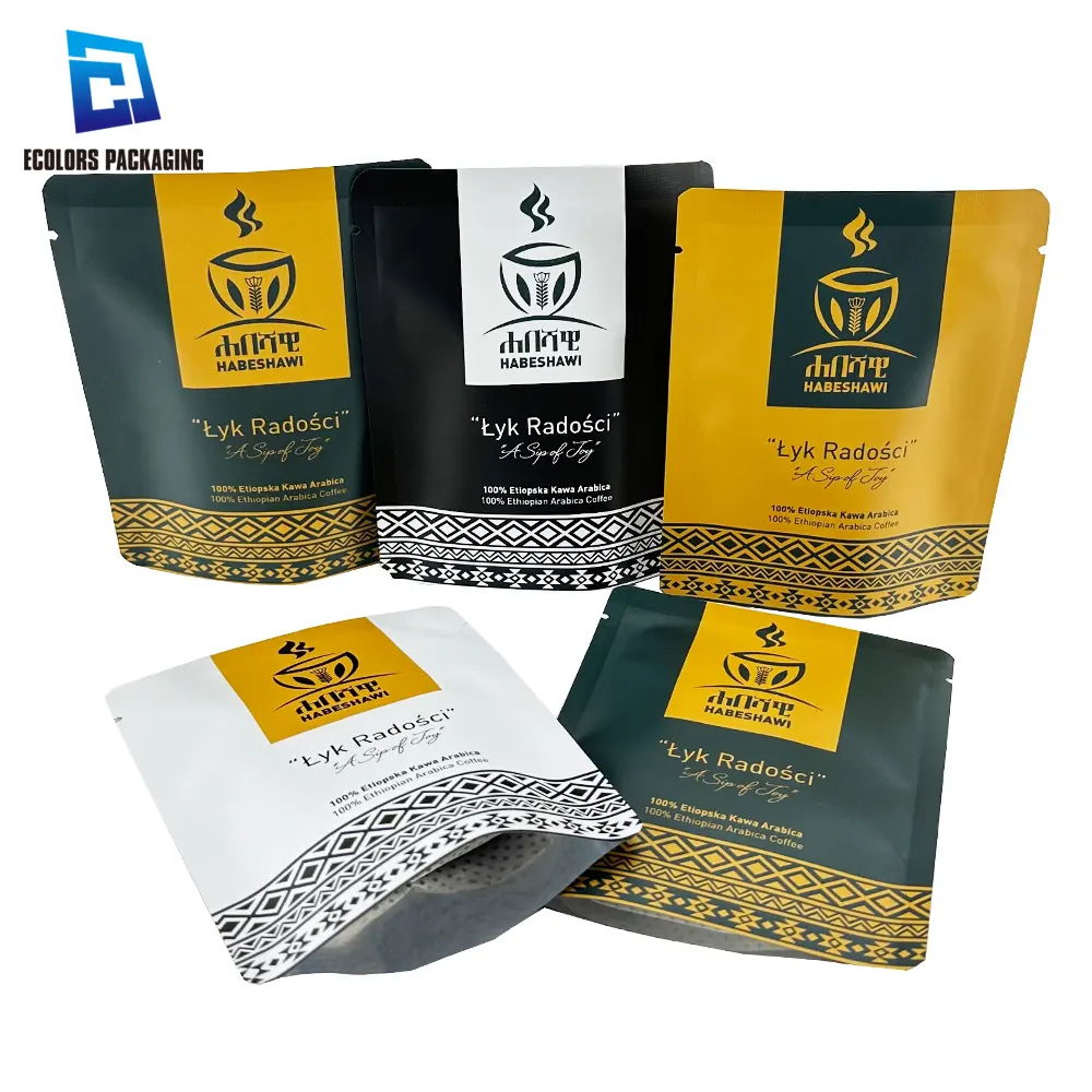 Cibo opaca foglio di alluminio termosaldato busta bustina di tè caffè istantaneo bustine di plastica confezione con Logo stampato