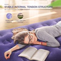 Famille Voyage Pliant Camping Lit Gonflable Utilisation En Plein Air Gonflable Double Air Lit Portable Camp Lit De Couchage Matelas