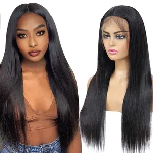 Günstige rohe peruanische Jungfrau Echthaar Full Hd Lace Frontal Closure Perücke Vendor Lace Front Perücke Natürliches Echthaar für schwarze Frauen