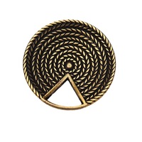 Boutons décoratifs écologiques en alliage de zinc, forme étoile carrée, style dos plat, pour manteaux, pulls tricotés et accessoires de surmanteaux